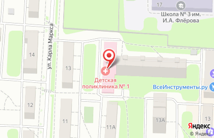 Поликлиника №7 Балашихинская центральная районная больница на улице Карла Маркса в Балашихе на карте