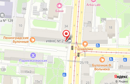 Банкомат СберБанк на Среднеохтинском проспекте, 34 на карте