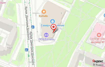 Ресторан быстрого питания Бургер Кинг на бульваре Дмитрия Донского на карте