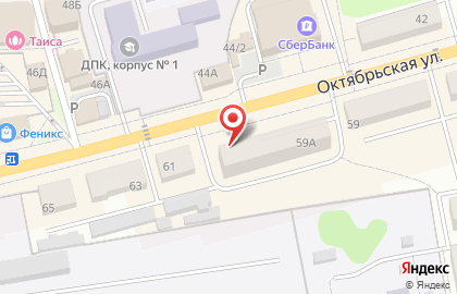 Салон Связной на Октябрьской улице в Донском на карте