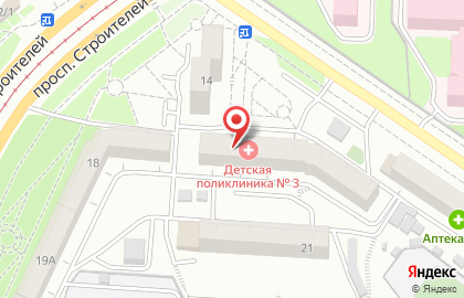 Городская поликлиника №3 в Октябрьском районе на карте