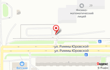 Автостоянка в Кирове на карте