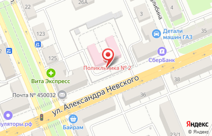 Городская клиническая больница №8 на улице Александра Невского на карте
