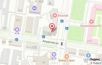 Клинико-диагностическая лаборатория Юнилаб-Хабаровск на улице Шевченко на карте