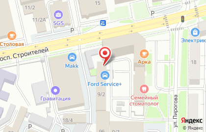 Специализированный автосервис Ford Service+ на карте