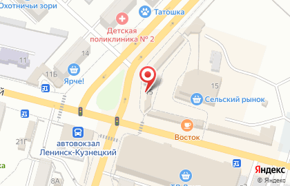 Зоомагазин Экзотика в Ленинск-Кузнецком на карте