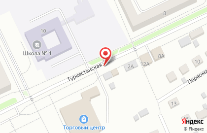 Магазин Промтовары на Туркестанской улице на карте
