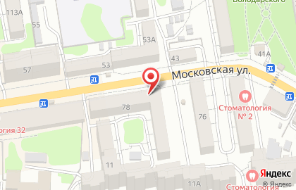 Магазин разливных напитков Моршанский купец на Московской улице на карте