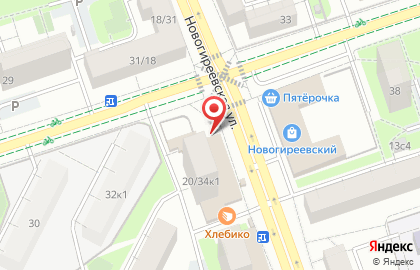 Киоск по продаже рыбы, район Перово на карте