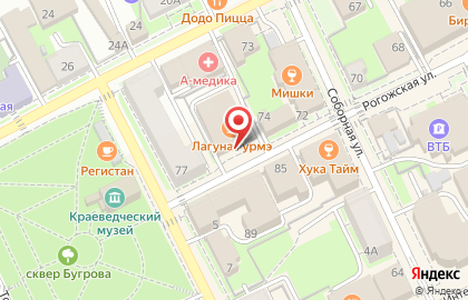 Бассейн Лагуна в Москве на карте