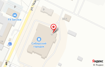 Торговый центр Сибирский городок на улице Чкалова на карте