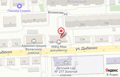 Многофункциональный центр Мои документы в Октябрьском районе на карте