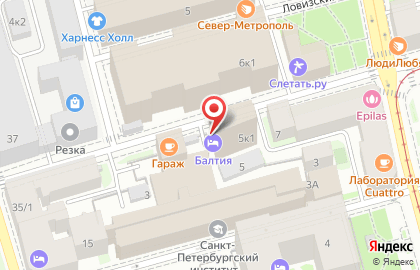 Бизнес-отель Балтия на улице Смолячкова на карте