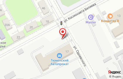 Центр автопроката Эпоха на улице Космонавта Беляева на карте