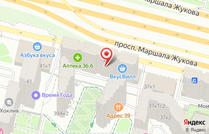 Компания Мир новогодних подарков на проспекте Маршала Жукова на карте