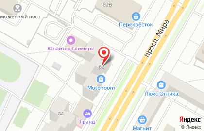 Кафе Бавария на улице Мира на карте