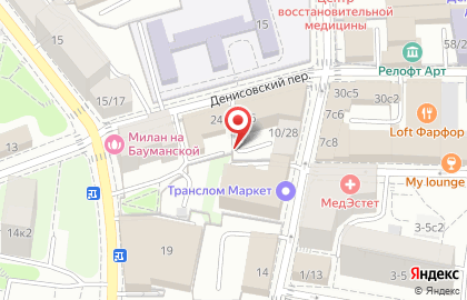 Центрального АО Оуфмс России по г. Москве Отделение Района Басманный на карте
