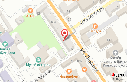 Банк ФК Открытие на улице Ленина на карте