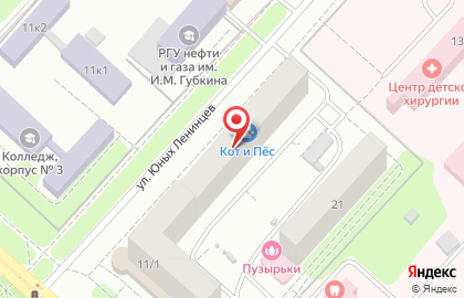 Диагностический центр Ультрамед на улице Юных Ленинцев на карте