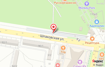 Автостоянка в Ставрополе на карте