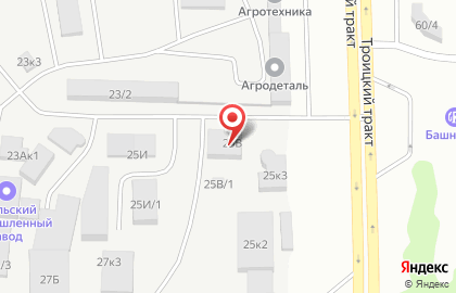 Торговый дом Уральский стиль на Троицком тракте на карте
