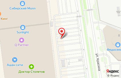 Ледовый городок у Сибмолла на карте