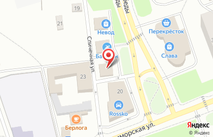 Продуктовый магазин Калинка на Спичечной улице на карте