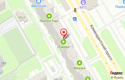 Торгово-сервисный центр Iservice center на Комендантском проспекте на карте