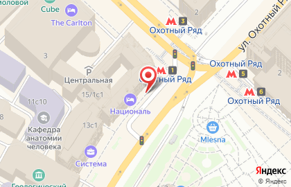 Ресторан Александровский на Моховой улице на карте