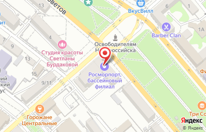 Банкомат Морской банк на улице Советов на карте
