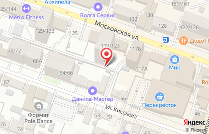 Прямоугольные памятники на улице Киселёва на карте