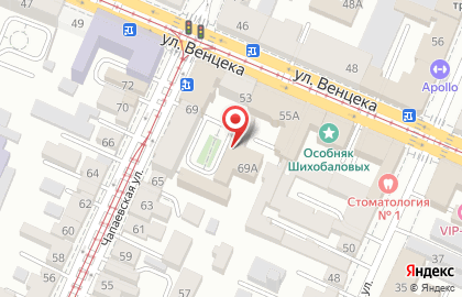 Архитектурно-проектная компания Вира на Чапаевской улице на карте