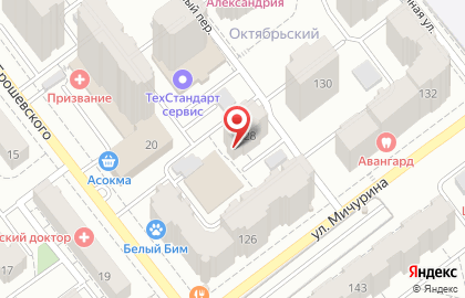 Альфа-комплект в Октябрьском районе на карте