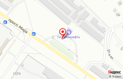 Автозаправочная станция Газпромнефть в Советском округе на карте