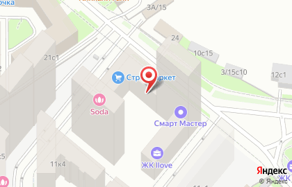 SODA Алексеевская ЖК iLove на карте