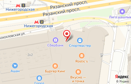 Сеть офф-прайс магазинов Familia на Нижегородской на карте
