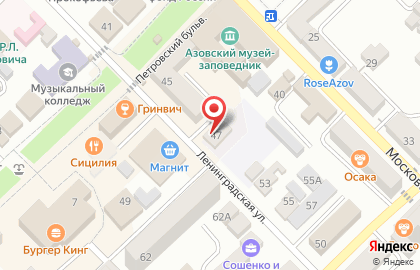 Детский сад №1 г. Азова на карте