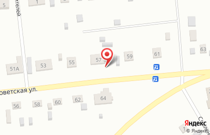 Продуктовый магазин на Советской улице на карте