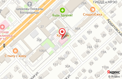 Станция скорой медицинской помощи в Ворошиловском районе на карте