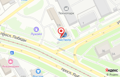 Автомойка самообслуживания Чистюля на проспекте Победы на карте