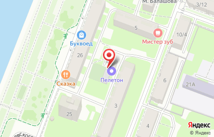 Велосипедная мастерская Пелетон в Великом Новгороде на карте