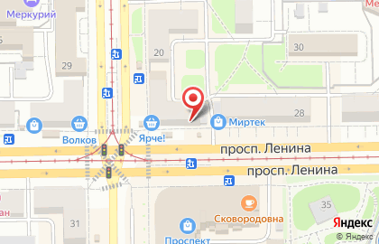 Система аптек Эдельвейс на проспекте Ленина на карте