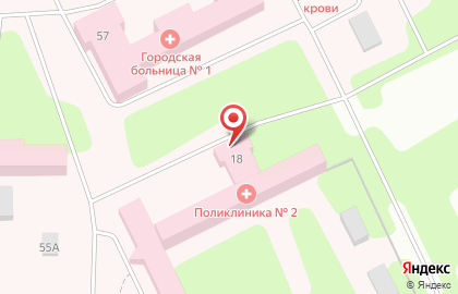 Больница Рыбинская городская больница №1 на карте