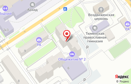 Центр архитектурной подготовки ТИУ на карте