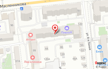 Центр дерматологии Омск на карте