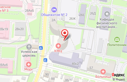 Пензенский государственный университет в Первомайском районе на карте