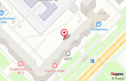 Центральная на Добросельской улице на карте