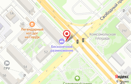 Магазин разливного пива Пивной-Разливной в Октябрьском районе на карте