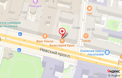 Брассерия Kriek на Невском проспекте на карте