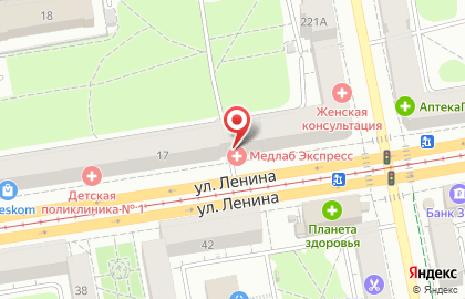 Медицинская лаборатория МедЛаб Экспресс в Первомайском районе на карте